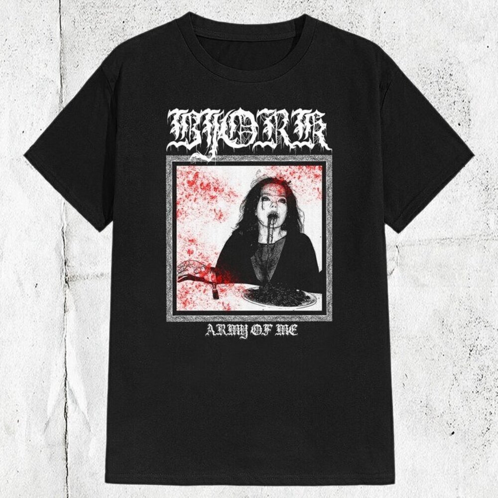Retro Bjork Pop Singer Metal Style Music Fan T-Shirt
